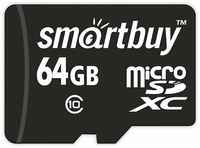 Карта памяти SMARTBUY MicroSDXC 64GB Class10 LE