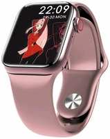 WearFit Умные часы Smart watch M26 Plus, 44mm, беспроводная зарядка, активная кнопка и колесико, красный