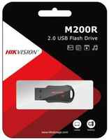 Накопитель USB 2.0 16гб Hikvision HS-USB-M200R, черный / красный