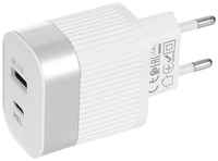 Зарядное устройство Hoco RC4 USB + Type-C PD20W + QC 3.0 White