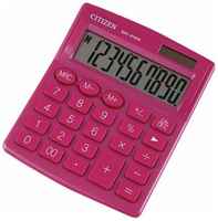 CITIZEN Калькулятор настольный citizen sdc-810nrpke, компактный (124х102 мм), 10 разрядов, двойное питание, розовый