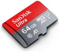 Карта памяти Sandisk Ultra microSDXC Class 10 UHS-I 100MB / s 64GB + SD адаптер