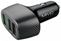 Автомобильное зарядное устройство Mivo MU333Q 3 USB QC 3.0 черный