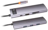 Хаб USB Baseus Metal Gleam Series 6-in-1 Multifunctional Type-C HUB Docking Station CAHUB-CW0G