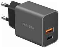 Сетевое зарядное устройство EnergEA Ampcharge PD20+, USB-C PD20 + USB-A QC3.0 20W, (CHR-AC-PDQ20EU)