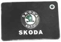 Противоскользящий коврик в автомобиль Шкода/Коврик на панель автомобиля Skoda /держатель для телефон в авто