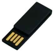 Пластиковая флешка зажим скрепка для нанесения логотипа (4 GB USB 2.0 Черный p_clip01 Flash drive) 19848756352287