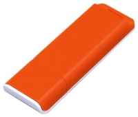 Оригинальная двухцветная флешка для нанесения логотипа (16 Гб  /  GB USB 2.0 Оранжевый / Orange Style Flash drive с необычным дизайном)