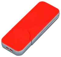 Apple Пластиковая флешка для нанесения логотипа в стиле iphone (32 Гб  /  GB USB 3.0 Красный / Red I-phone_style Для подарка детям)