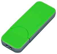 Apple Пластиковая флешка для нанесения логотипа в стиле iphone (16 Гб  /  GB USB 2.0 Зеленый / Green I-phone_style PL005)