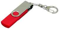 Флешка OTG для нанесения логотипа Квебек с поворотным механизмом (64 Гб  /  GB USB 2.0 / microUSB Красный / Red OTG030 Flash drive Double Twist)