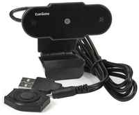 Веб-камера ExeGate BlackView C310 640х480, шторка, USB, микрофон с шумоподавлением, универс креплEX287384RUS
