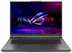 Ноутбук ASUS ROG Strix Scar 18 G814JVR-N6045, 18″ (2560x1600) IPS 240Гц / Intel Core i9-14900HX / 16ГБ DDR5 / 1ТБ SSD / GeForce RTX 4060 8ГБ / Без ОС, серый (90NR0IF6-M00210)