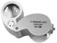 40-кратная ювелирная лупа с подсветкой (Mini 40X 25MM Jeweler Loupe Magnifier Microscope w LED)