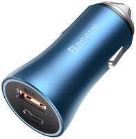 Зарядный комплект Baseus Golden Contactor Pro Dual (USB+USB-C), 40 Вт, RU, синий