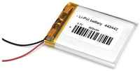 GREENWAY POWER LIMITED Аккумулятор Li-Pol (батарея) 4.4*34*42мм 2pin 3.7V/600mAh