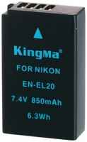 Аккумулятор KingMa EN-EL20 для Nikon Coolpix A, Nikon 1 J1, J2, J3, S1, AW1