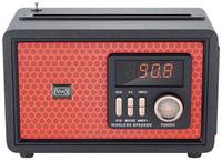 Радиоприёмник с Bluetooth MAX MR 361 Red  / Радио / древесный корпус /  AM / FM / SW , USB