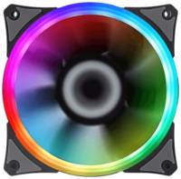 Вентилятор для корпуса GameMax GMX-12RAINBOW-S, черный / прозрачный / RGB подсветка