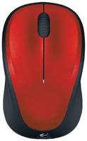 Беспроводная мышь Logitech M235, красный / черный