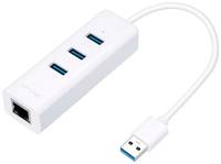 USB-концентратор TP-LINK UE330, разъемов: 3, white
