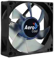Вентилятор для корпуса AeroCool Motion 8 Blue-3P, черный / синяя подсветка