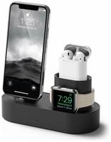 Док- станция Elago Charging Hub 3 in 1 (EST- TRIO- BK) для устройств Apple