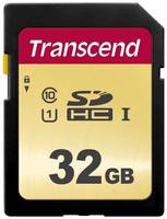 Флеш-накопитель Transcend Карта памяти Transcend 32GB UHS-I U1 SD card MLC