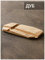 Подставка для телефона настольная деревянная, из дуба, для смартфона, для планшета до 10″, LOBARO, под телефон, на стол