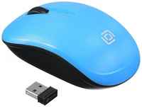 Мышь компьютерная Oklick 525MW голубой опт (1000dpi) беспр USB (2but) , 1 шт