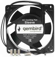 Вентилятор охлаждения Gembird, 92x92x25, AC, 220, втулка, 2 pin, провод 30 см