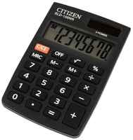 Калькулятор карманный CITIZEN SLD-100NR 2 шт., черный, 2 шт