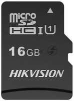 Флеш карта microSDHC 16GB Hikvision HS-TF-C1(STD)/16G/Adapter (с SD адаптером) R/W Speed 90/12MB/s