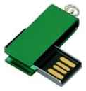 Centersuvenir.com Металлическая флешка с мини чипом в цветном корпусе (32 Гб  /  GB USB 2.0 Зеленый / Green minicolor1 Разноцветная а подарок девушке на день рождения)