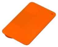 Centersuvenir.com Флешка для нанесения логотипа виде пластиковой карточки (64 Гб  /  GB USB 2.0 Оранжевый / Orange MINI_CARD1 под полноцветную печать фотографии)