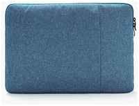 Чехол для ноутбука 13-14 дюймов, на молнии, ткань оксфорд с водоотталкивающей пропиткой, размер 36-27-2 см, синий
