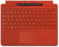 Microsoft Клавиатура Surface Pro X / 8 / 9 Signature Keyboard Alcantara (Poppy red) RUS + Slim Pen 2