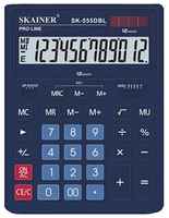 ИНТЭК Калькулятор Skainer SK-555BL большой настольный (12 разрядов) 155x205x35мм