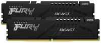 Оперативная память Kingston Fury Beast DDR5 DIMM 5200MHz PC5-41600 CL40 288-pin 16Gb (2х8) KF552C40BBK2-16