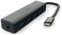 USB-концентратор Gembird UHB-C364, разъемов: 4, 15 см, черный