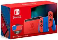 Игровая приставка Nintendo Switch 32 ГБ Особое издание Mario, красный / синий