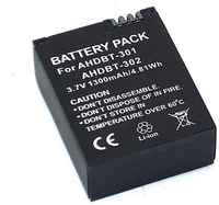 Rocknparts Battery / Аккумуляторная батарея для видеокамеры GoPro Hero 3 (AHDBT-301) 3,7V 1600mAh Li-ion