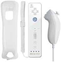 Dex Комплект геймпадов Remote Plus Bluetooth + Nunchuk для консоли Wii/WiiU