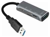 Хаб USB с картридером 1 x USB 3.0 + Type-C + SD/microSD | ORIENT JK-328