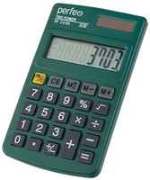 Perfeo калькулятор PF_C3703, карманный, 8-разр, зелёный