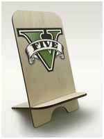 BrutBag Подставка для телефона c рисунком УФ игры Grand Theft Auto V (GTA 5, ГТА 5, Майкл, Трэвор, Франклин, боевик, экшн) - 4