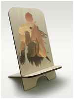BrutBag Подставка, держатель для телефона из дерева c рисунком, принтом УФ игры Dark Souls (дарк солс, Тёмные души, рыцарь, дарк фэнтази, PS, Xbox, PC) - 94