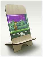 BrutBag Подставка для телефона из дерева c рисунком, принтом УФ Игры Pitfall ( Sega, Сега, 16 bit, 16 бит, ретро приставка) - 2298