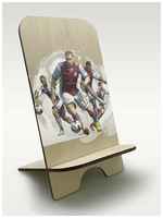 BrutBag Подставка, держатель для телефона из дерева c рисунком, принтом УФ игры FIFA 14 (фифа 2014, футбол, Лионель Месси, PS, Xbox, PC) - 269