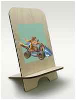 BrutBag Подставка для телефона из дерева c рисунком, принтом УФ Игры Crash Team Racing Nitro Fueled ( PS, Xbox, PC, Switch) - 2075